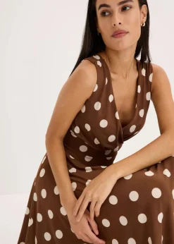 New Shirtkleid mit Punkten Damen Kleider|Kurzgrößen