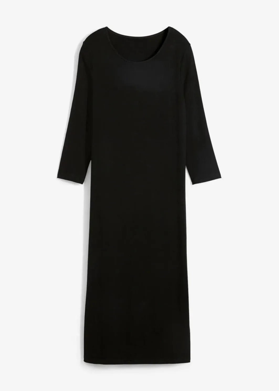 Damen bonprix Basics|Nachhaltigere Materialien|Shirt-Kleid mit 3/4-Ärmeln