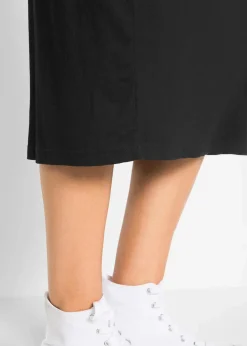 Damen bonprix Basics|Nachhaltigere Materialien|Shirt-Kleid mit 3/4-Ärmeln