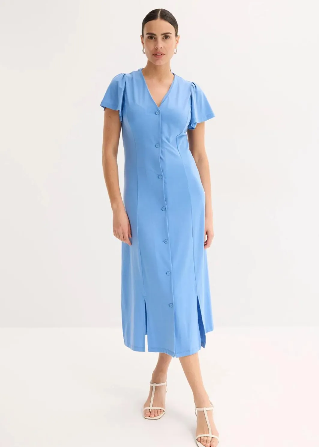 Hot Shirtkleid mit Schlitz Damen Bekleidung·Pullover & Strickjacken