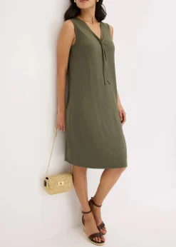 Online Shirtkleid mit Schluppe Damen Bekleidung·Pullover & Strickjacken|Kleider