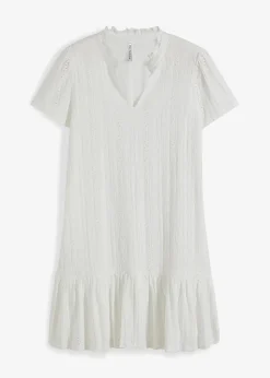 Online Shirtkleid mit Spitze Damen Bekleidung·Pullover & Strickjacken|Kleider