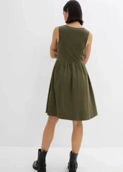 Clearance Shirtkleid mit Taschen aus reiner Baumwolle Damen Kleider|Bekleidung·Pullover & Strickjacken