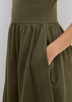 Clearance Shirtkleid mit Taschen aus reiner Baumwolle Damen Kleider|Bekleidung·Pullover & Strickjacken