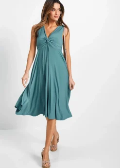 Online Shirtkleid mit V-Ausschnitt Damen Kleider