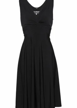 Damen bonprix Kleider|Shirtkleid mit V-Ausschnitt