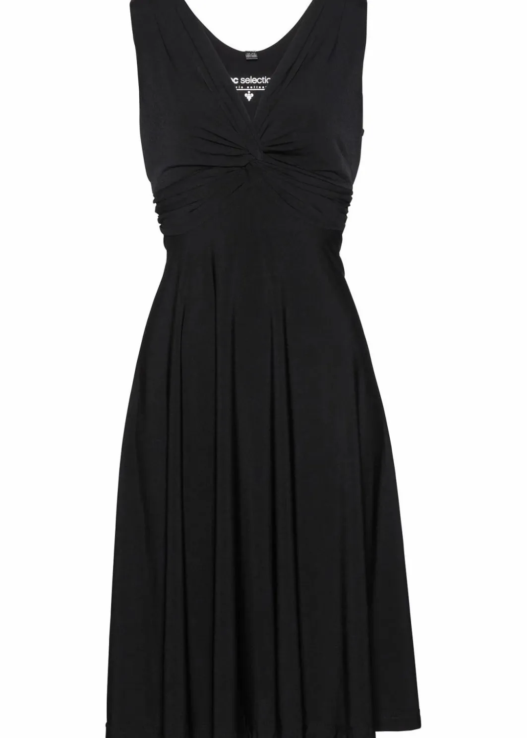 Damen bonprix Kleider|Shirtkleid mit V-Ausschnitt
