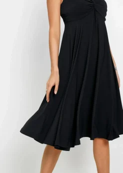 Damen bonprix Kleider|Shirtkleid mit V-Ausschnitt