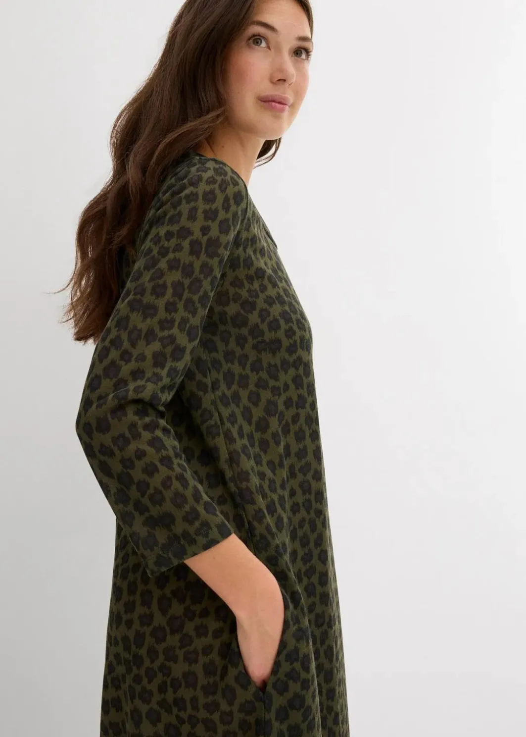Clearance Shirt-Midikleid Damen Kleider|Bekleidung·Pullover & Strickjacken