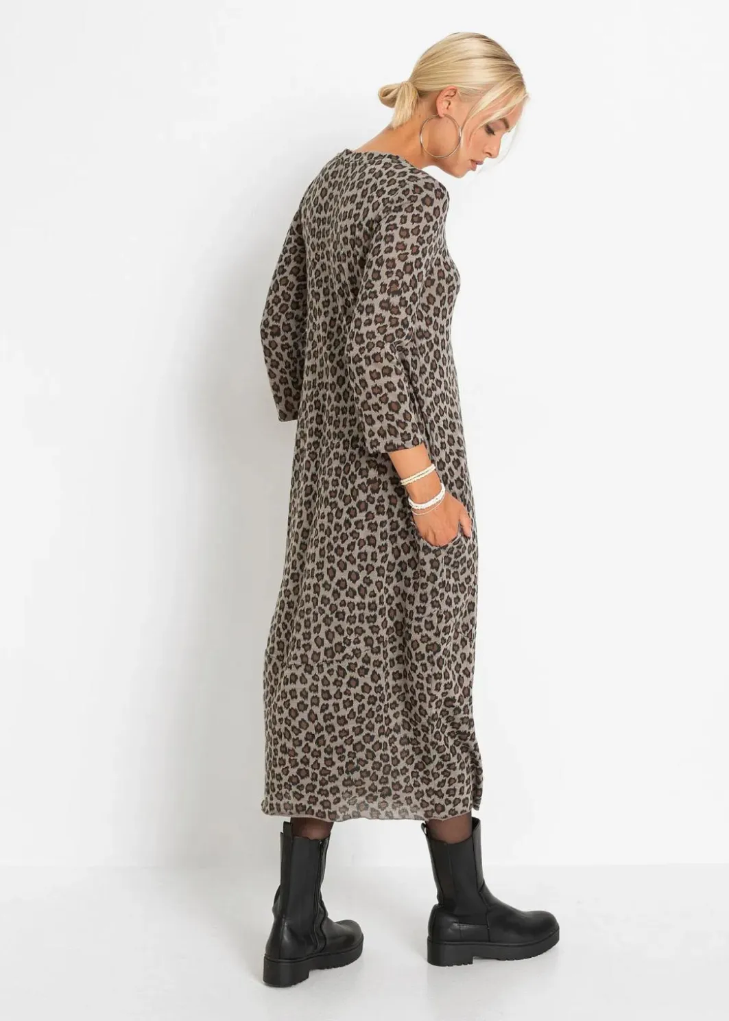 Damen bonprix Bekleidung·Pullover & Strickjacken|Kleider|Shirt-Midikleid