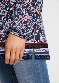 Damen bonprix Shirts & Tops|Nachhaltigere Materialien|Shirt-Tunika aus Baumwoll-Viskose-Mix