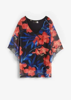 Outlet Shirt-Tunika aus Mesh Damen Shirts & Tops