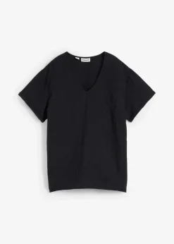 Damen bonprix Blusen & Tuniken|Bekleidung·Jacken & Mäntel|Shirt-Tunika aus softem Musselin