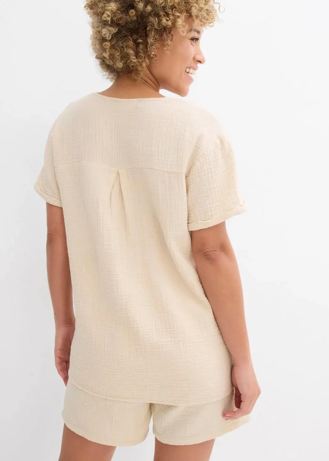 Damen bonprix Bekleidung·Jacken & Mäntel|Blusen & Tuniken|Shirt-Tunika aus softem Musselin