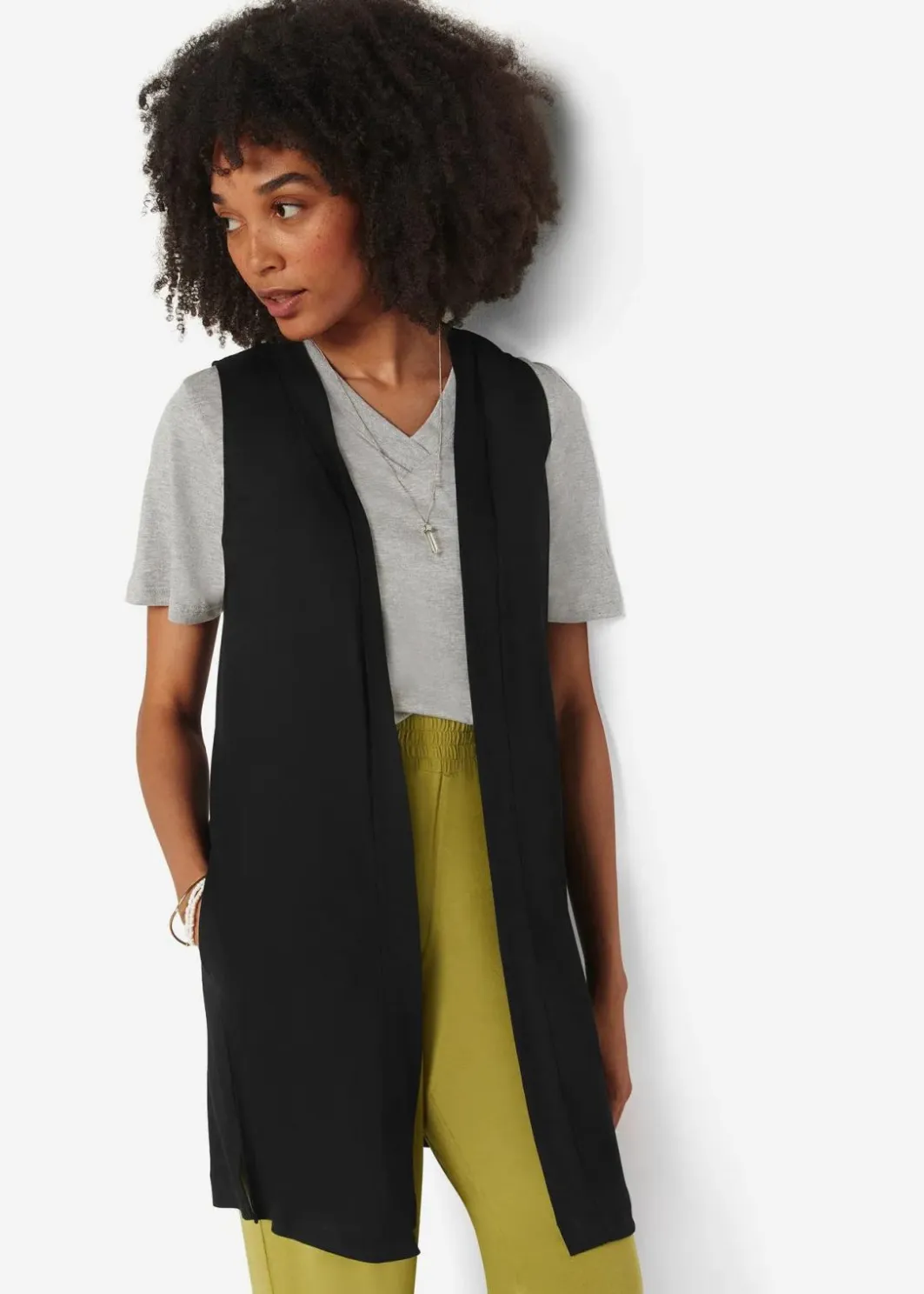 Shirt-Weste aus Viskose Damen Shirts & Tops|Nachhaltigere Materialien