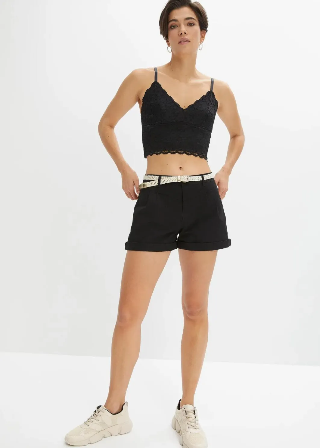 Damen bonprix Hosen|Shorts|Shorts aus Baumwolle