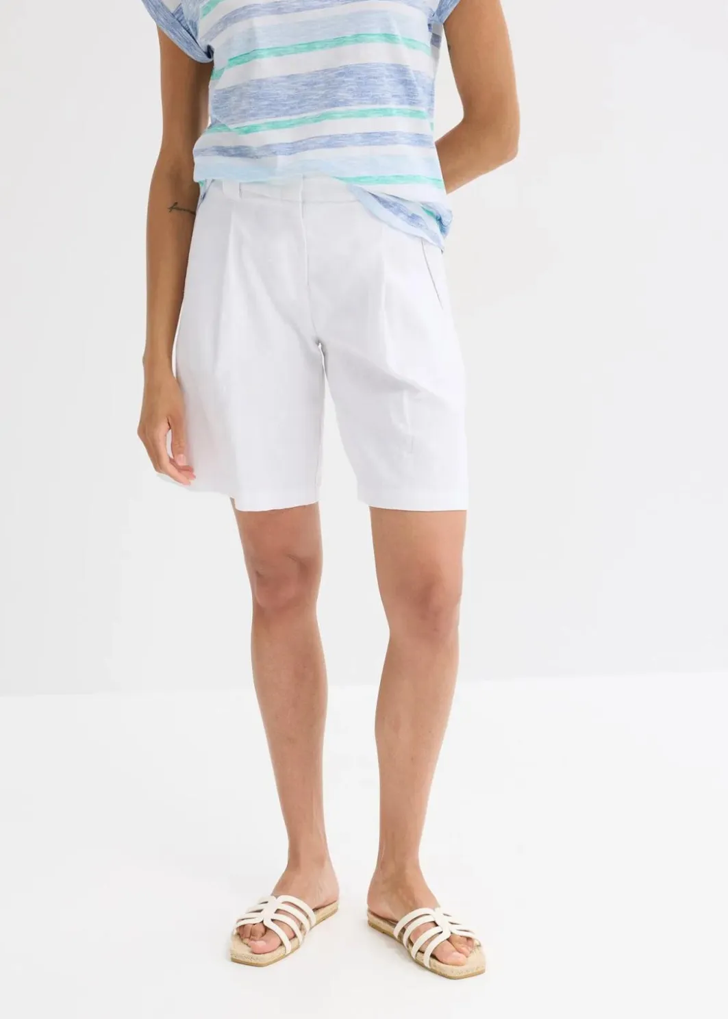 Hot Shorts aus leichtem Leinen-Mix Damen Hosen|Shorts