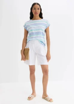 Hot Shorts aus leichtem Leinen-Mix Damen Hosen|Shorts