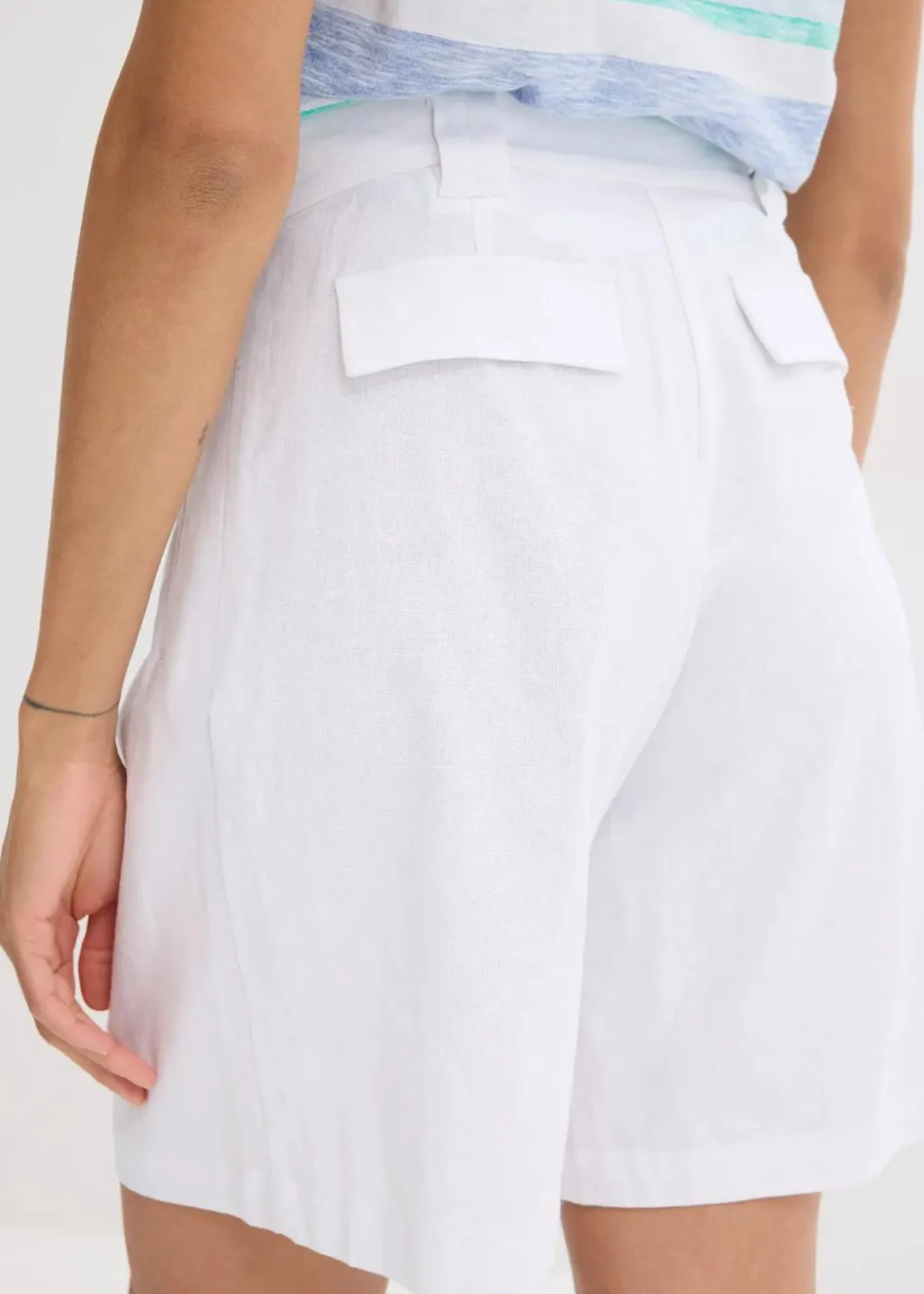 Hot Shorts aus leichtem Leinen-Mix Damen Hosen|Shorts