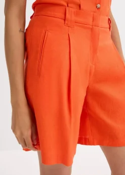 Damen bonprix Bekleidung·Outdoorbekleidung|Bekleidung·Kleider|Shorts aus leichtem Leinen-Mix
