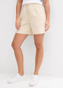 Damen bonprix Hosen|Shorts|Shorts aus Musselin
