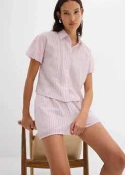 Damen bonprix Shorts|Hosen|Shorts aus reiner Baumwolle
