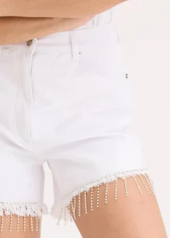 Damen bonprix Shorts|Hosen|Shorts mit Kettendetail