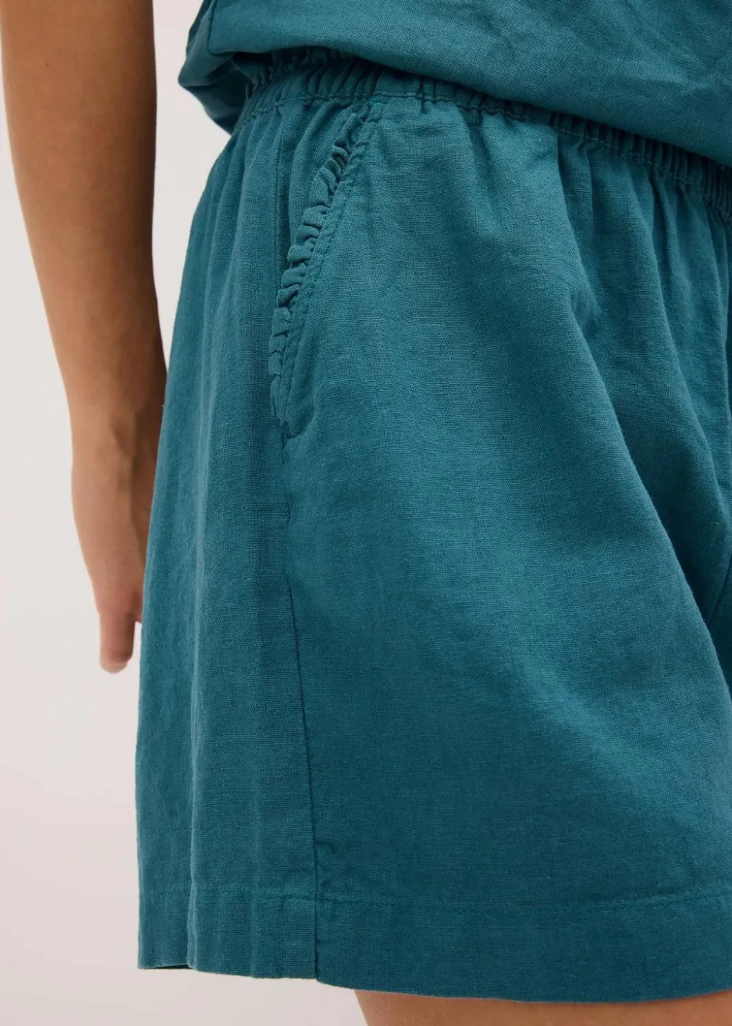 Hot Shorts mit Leinenanteil Damen Hosen|Shorts
