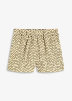 Damen bonprix Shorts|Hosen|Shorts mit Lochstickerei