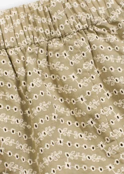 Damen bonprix Shorts|Hosen|Shorts mit Lochstickerei