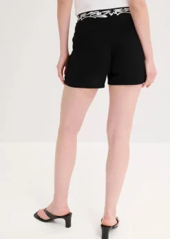 Damen bonprix Bekleidung·Outdoorbekleidung|Bekleidung·Kleider|Shorts mit Stickerei aus softem Viskose Mix