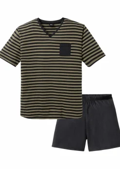 Herren bonprix Pyjamas|Große Größen|Shorty