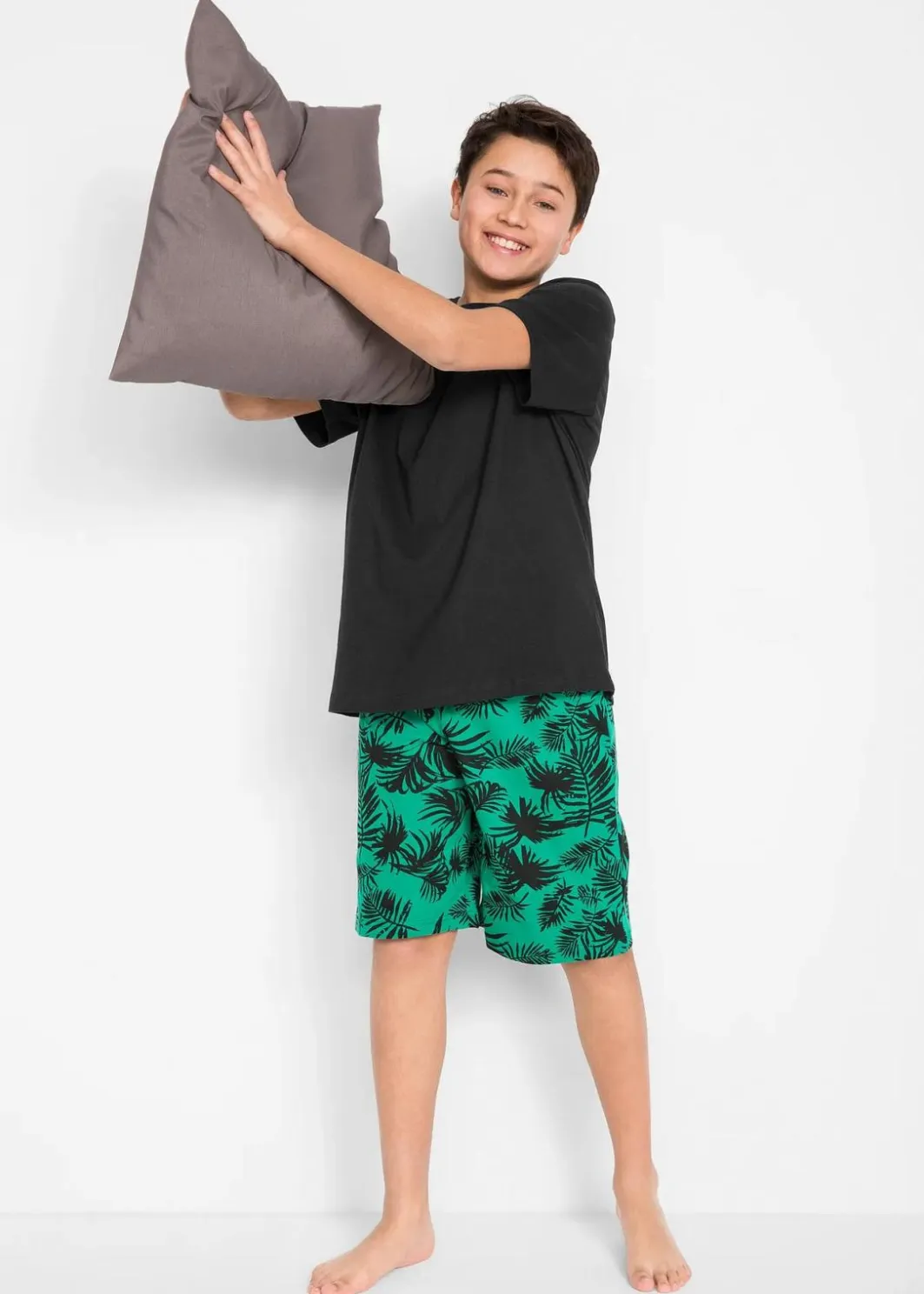 Kinder bonprix Jungen·Nachtwäsche|Shorty aus reiner Baumwolle (2-tlg. Set)