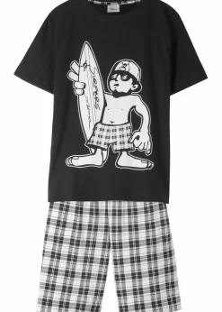 Kinder bonprix Jungen·Nachtwäsche|Shorty aus reiner Baumwolle (2-tlg. Set)