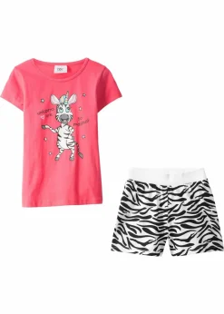 Kinder bonprix Mädchen·Nachtwäsche|Shorty aus reiner Bio-Baumwolle (2-tlg. Set)