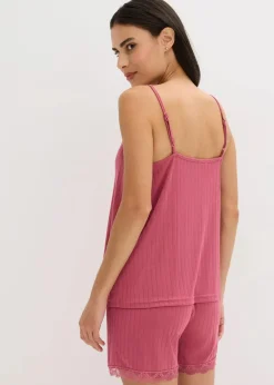 Sale Shorty aus weichem Pointelle-Jersey Damen Wäsche·Nachtwäsche|Nachtwäsche