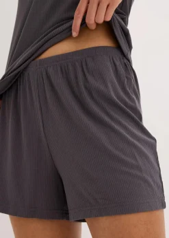 Discount Shorty aus weicher Rippe Damen Wäsche·Nachtwäsche|Nachhaltigere Materialien