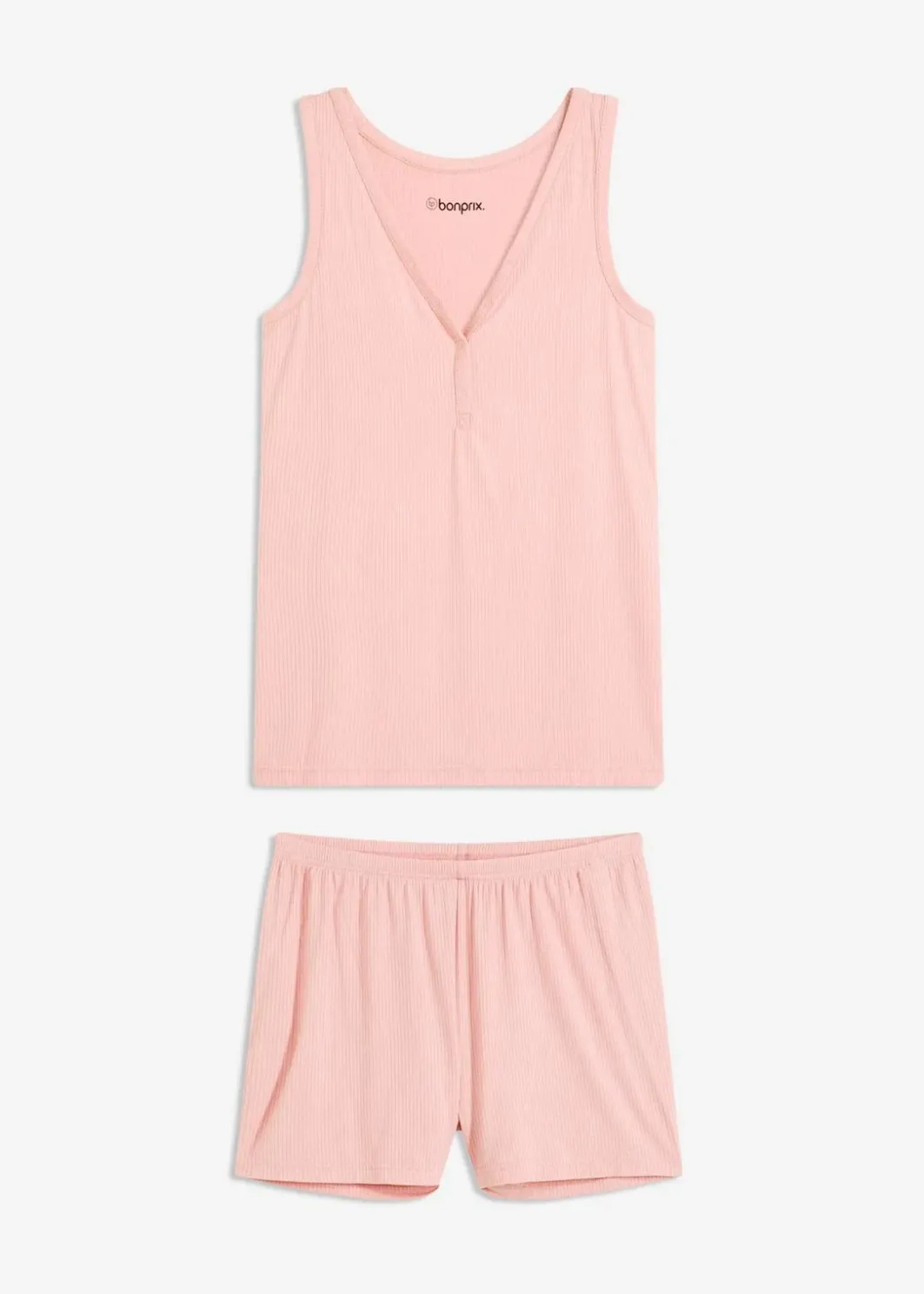 Damen bonprix Nachhaltigere Materialien|Nachtwäsche|Shorty aus weicher Rippe