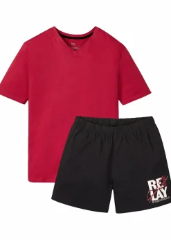Hot Shorty mit Bio-Baumwolle (2-tlg. Set) Herren Pyjamas|Große Größen