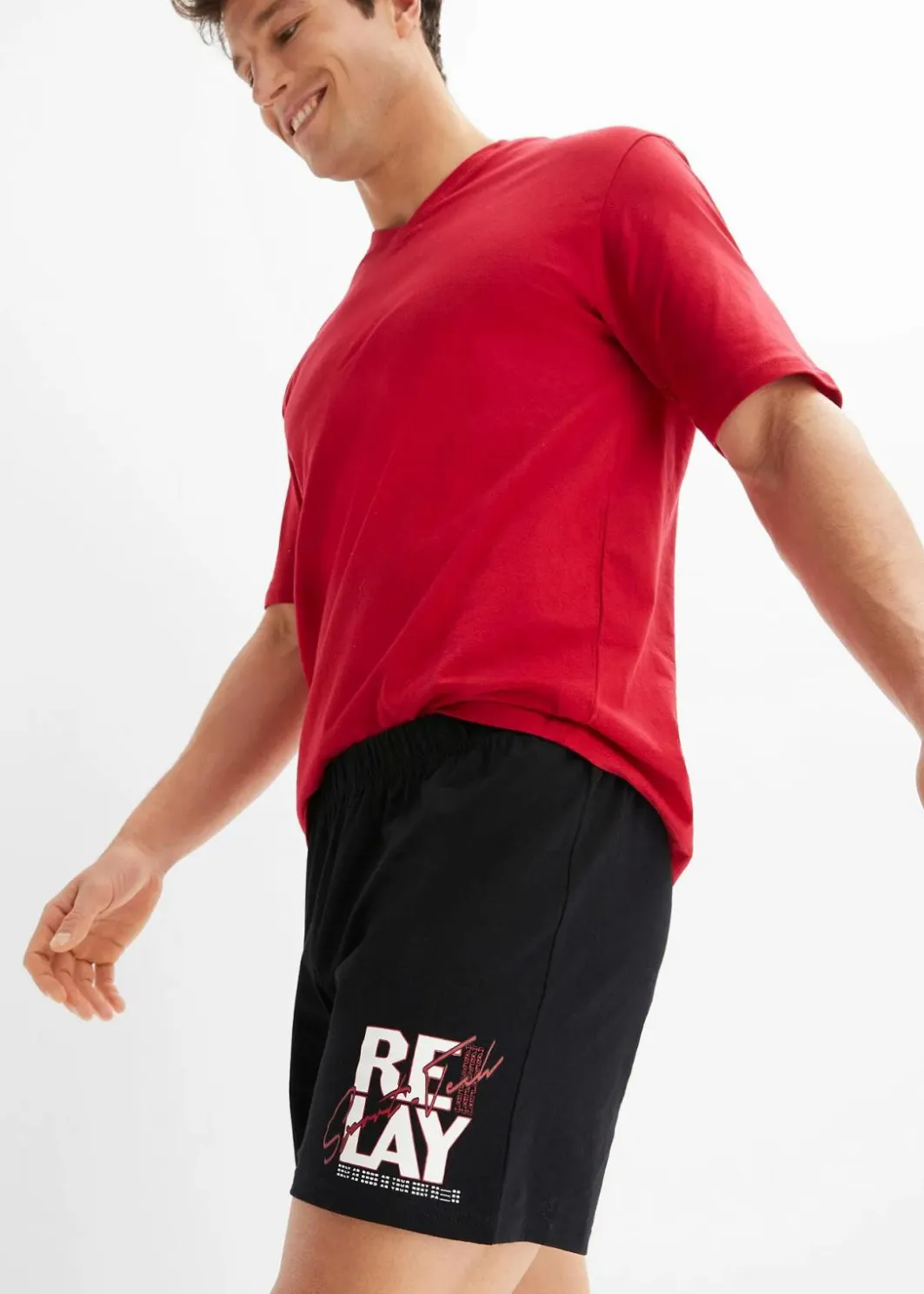 Hot Shorty mit Bio-Baumwolle (2-tlg. Set) Herren Pyjamas|Große Größen