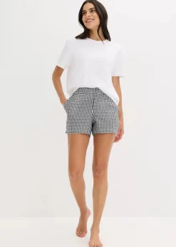 Discount Shorty mit gewebter Shorts Damen Wäsche·Nachtwäsche|Nachtwäsche