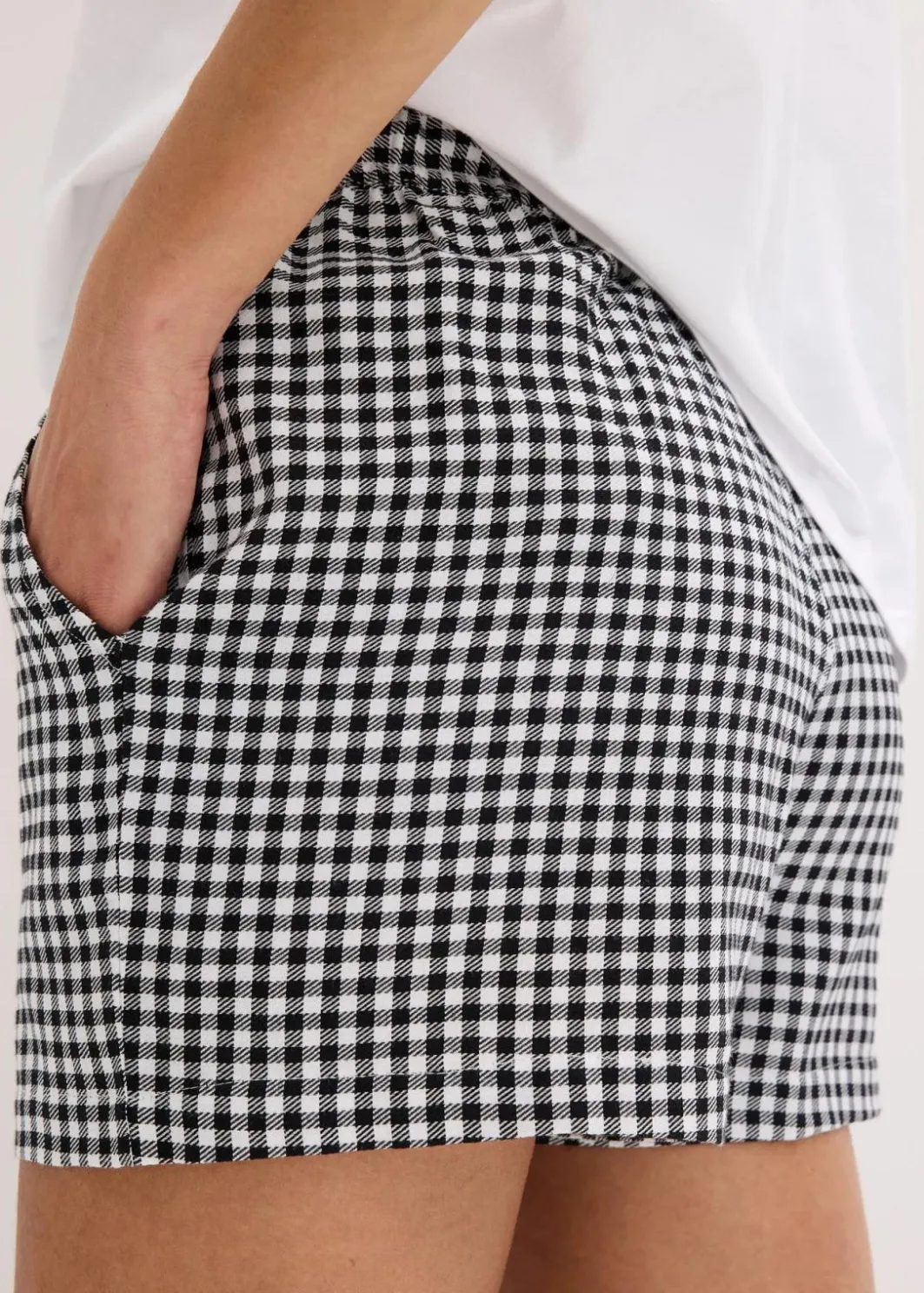 Discount Shorty mit gewebter Shorts Damen Wäsche·Nachtwäsche|Nachtwäsche