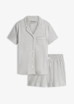 Damen bonprix Wäsche·Basics|Wäsche·Nachtwäsche|Shorty mit Knopfleiste