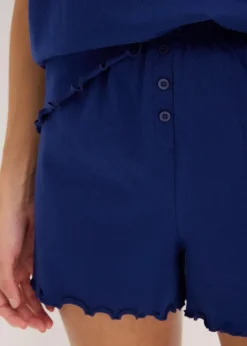 Damen bonprix Wäsche·Nachtwäsche|Nachhaltigere Materialien|Shorty mit Knopfleiste