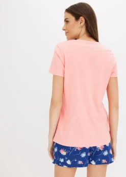 Damen bonprix Wäsche·Nachtwäsche|Nachhaltigere Materialien|Shorty mit längerer Shorts