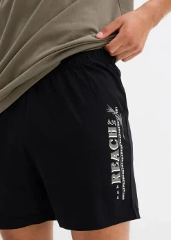 Shorty mit weicher Baumwolle Herren Pyjamas|Große Größen