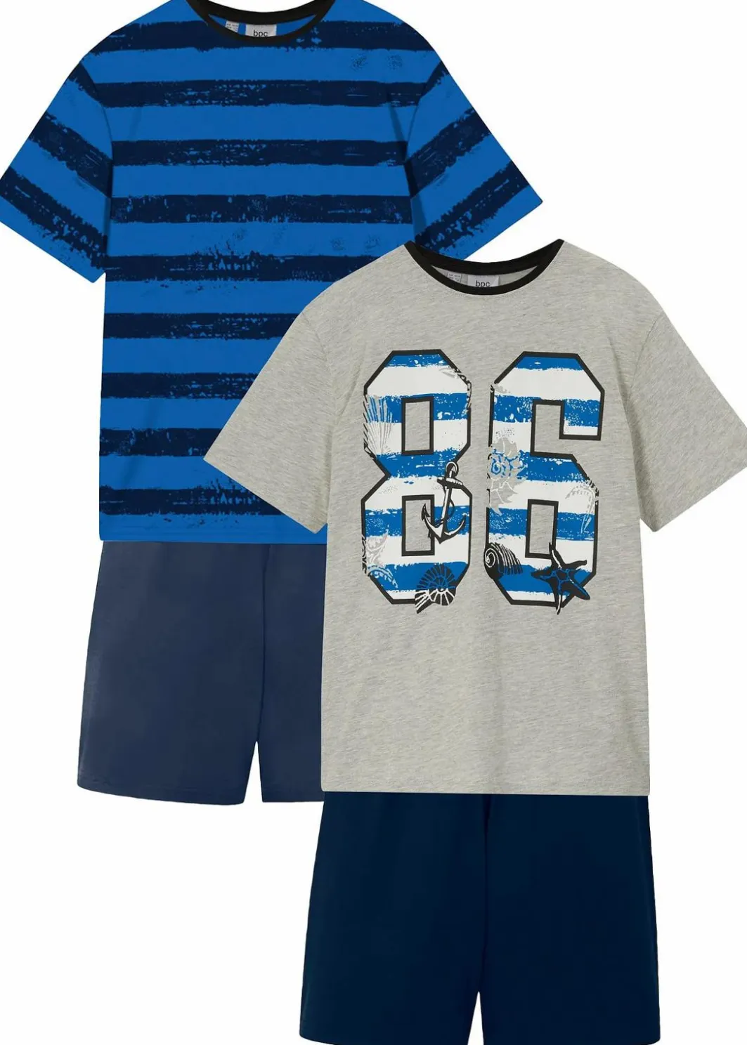 Kinder bonprix Jungen·Nachtwäsche|Shorty mit weicher Baumwolle (4-tlg. Set)