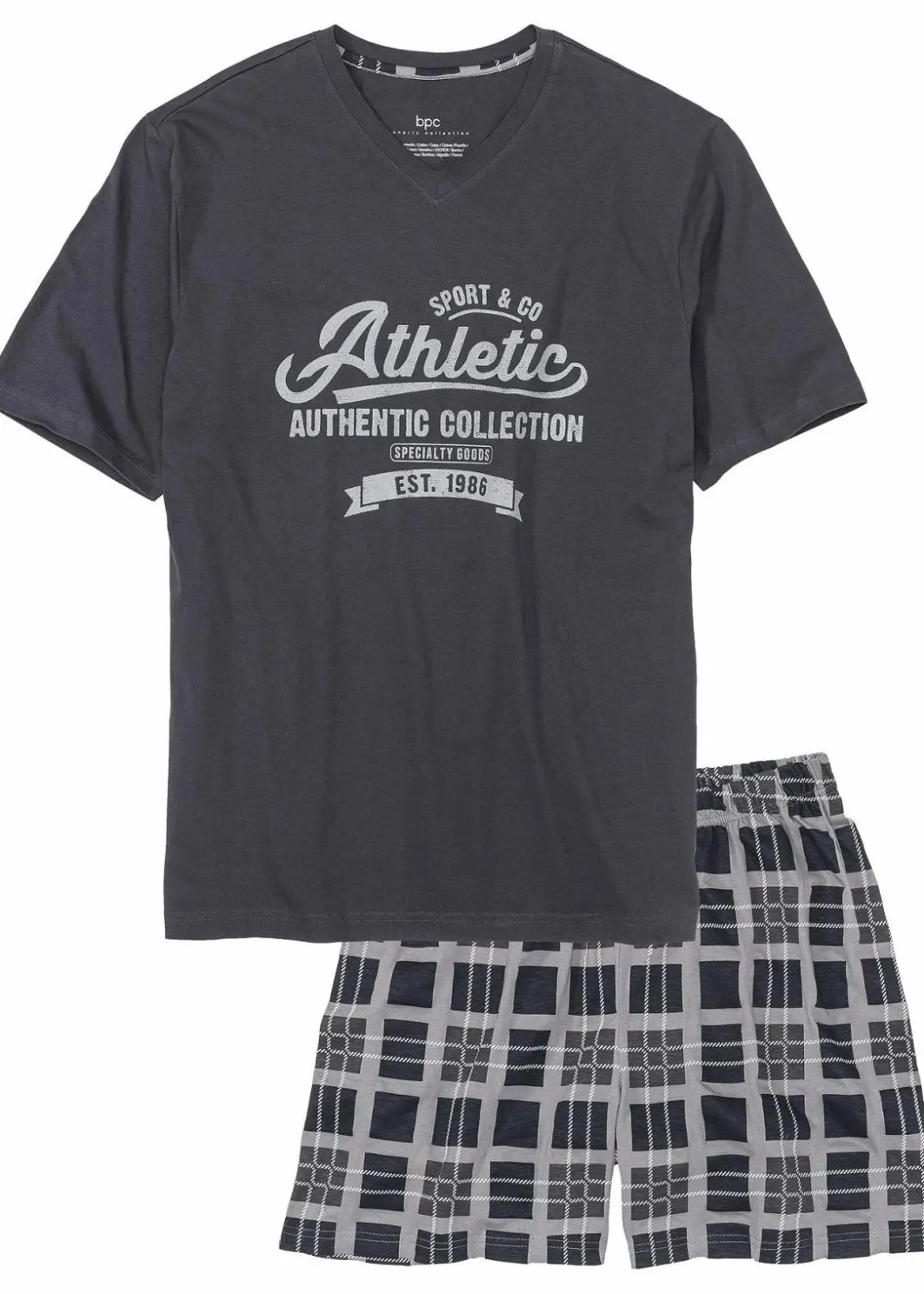 Discount Shorty (2-tlg. Set) Herren Pyjamas|Große Größen