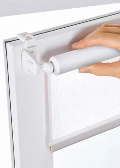 Online Sichtschutzrollo in Leinen Optik Rollos