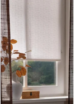 Online Sichtschutzrollo in Leinen Optik Rollos